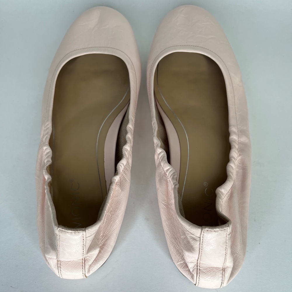 Vionic Alexa Ballet Flats Baby Pink Leather Women Size 41.5 US 9.5 Slip On - Picture 11 of 16